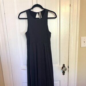Anthropologie sleeveless open-back maxi dress